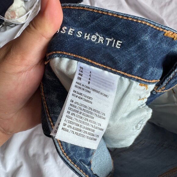 LIKE NEW American Eagle High Waisted Jean Shorts - Picture 4 of 4